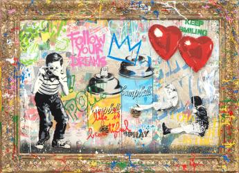 Pop Wall by Mr Brainwash
