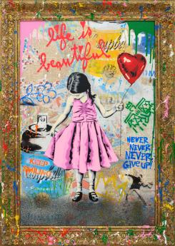 Beautiful Girl by Mr Brainwash