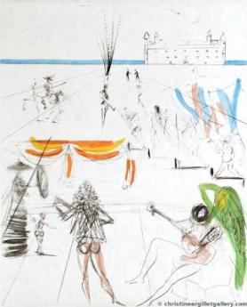 The Hippies "Santiago de Compostella"  by Salvador Dali