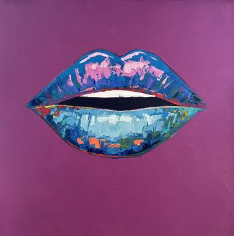 Lips (Violet) by Jordan Daines