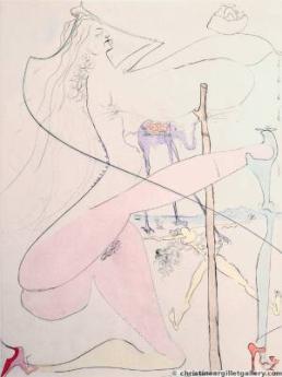 Venus in Furs "Woman with Crutch" by Salvador Dali