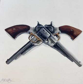 Crossed Guns by Stephen Boren