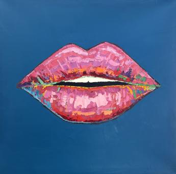 Lips (Royal Blue) by Jordan Daines