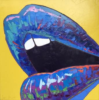 Lips (Yellow) by Jordan Daines