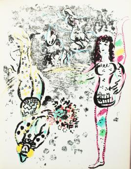 The Acrobats Game by Marc Chagall