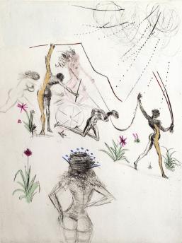Venus in Furs "Three African Women" by Salvador Dali
