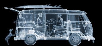 VW Camper Family by Nick Veasey