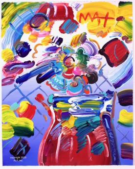 Vase of Flowers by Peter Max