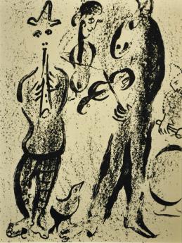 The Mountbanks by Marc Chagall