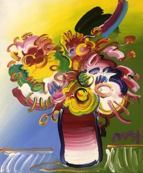 Vase of Flowers by Peter Max