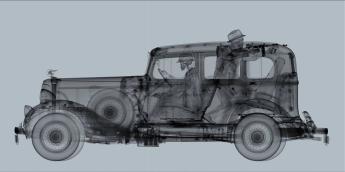 Pontiac with Gangsters - Mid Grey by Nick Veasey