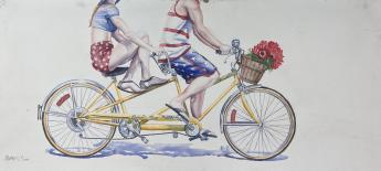 Pedaling Poppies by Stephen Boren