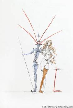 Apollinaire "Frontispiece" by Salvador Dali