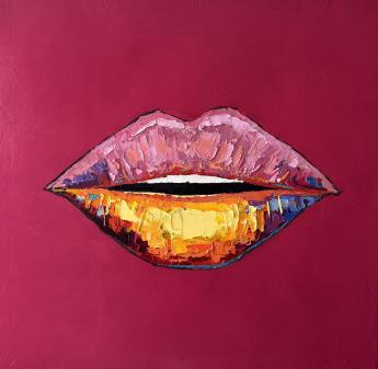 Lips (Magenta) by Jordan Daines