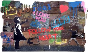 Balloon Girl by Mr Brainwash