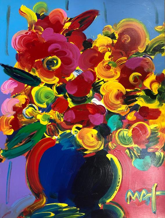 Big Red Flowers by Peter Max