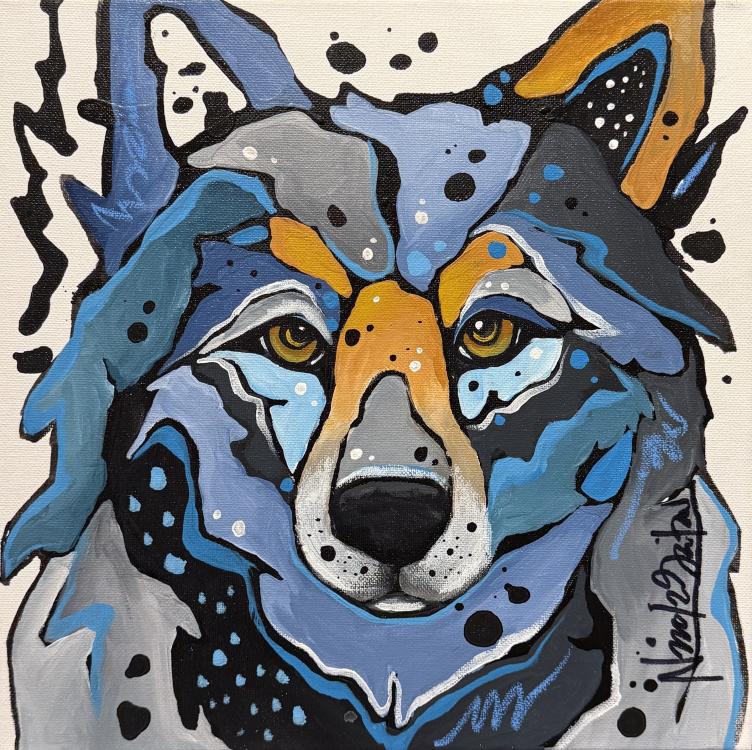 Blue Wolf by Nicole Gaitan
