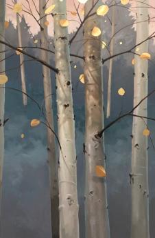 Early Morning Aspens by Peter Colby Myer