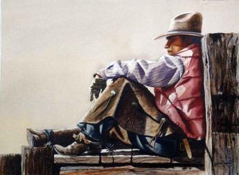 Cowboy Lawn Chair by Nelson Boren