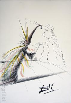 Study for Magician by Salvador Dali